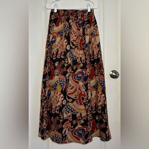 Taavi Maxi Skirt S Kalamkari Indian Print Multicolor Boho Festival Gypsie Indie
